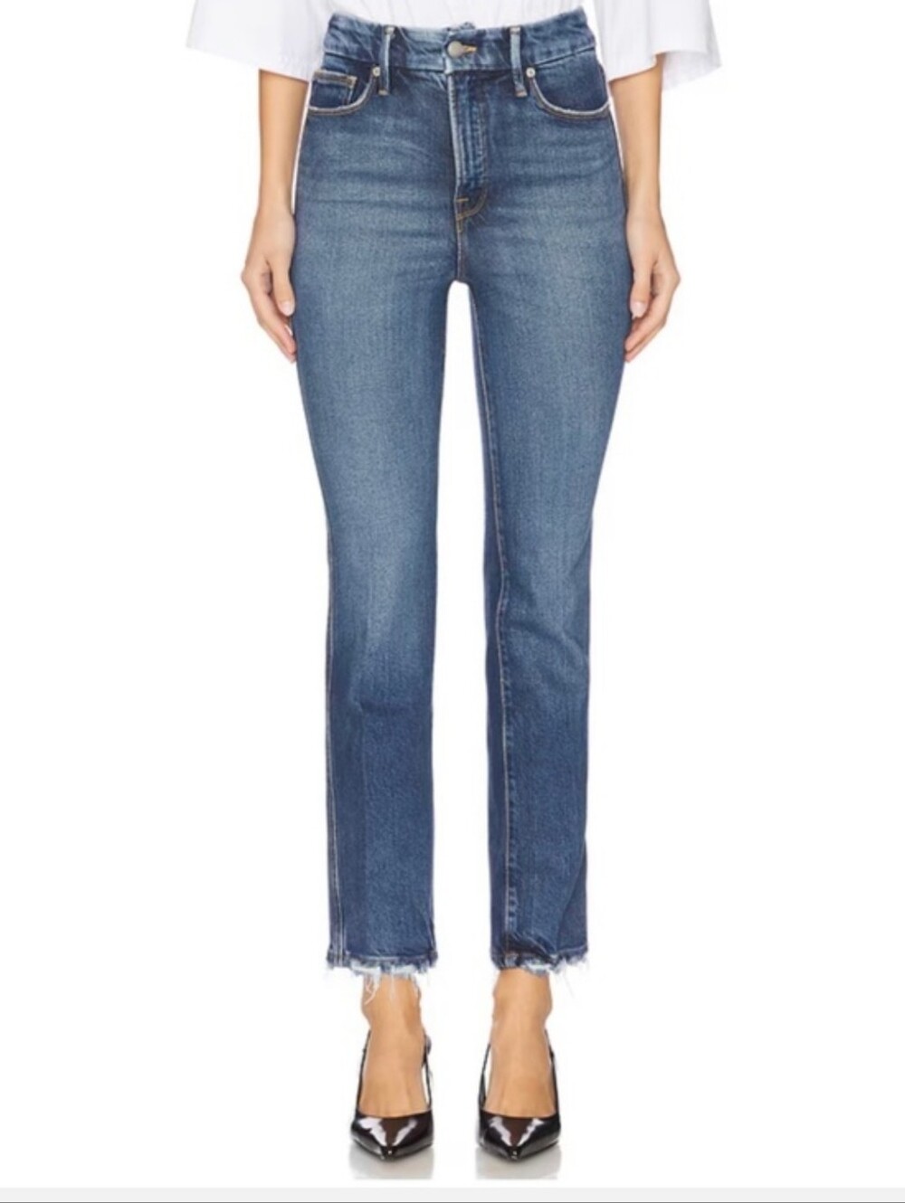 Good American Good Curve Straight-Leg Jeans 8/29 *see description
